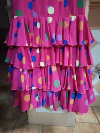 Traje de Flamenca Multicolor Talla 46/48