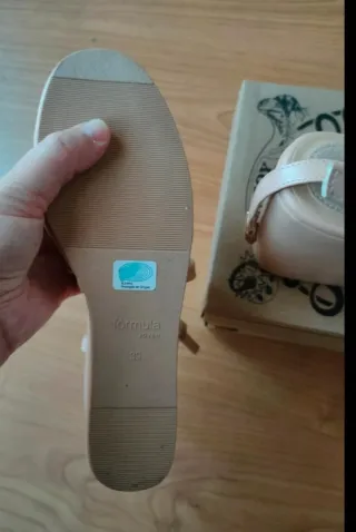 Sandalias cuña Corte Inglés Talla 39 Rosa Nude