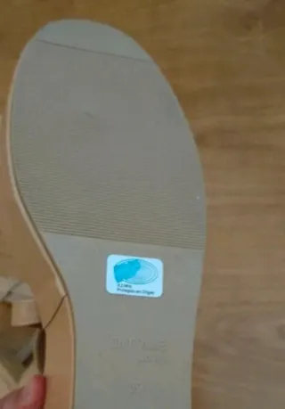 Sandalias cuña Corte Inglés Talla 39 Rosa Nude