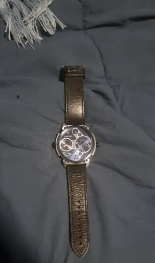 Reloj Police Marrón y Plateado