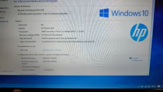 Portátil HP Pavilion dv6 con Windows 10