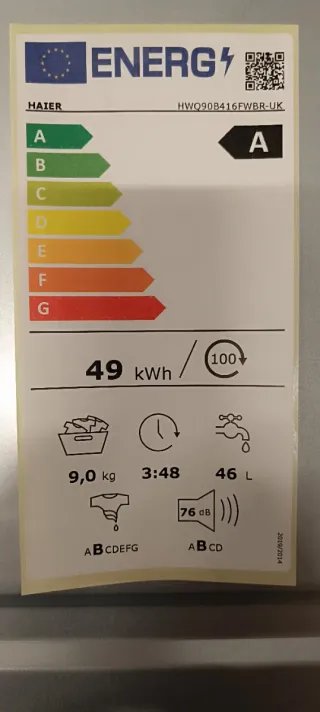 Lavadora Haier 9 kg integrable