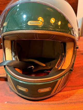 Casco moto vintage By City con visor estilo retro