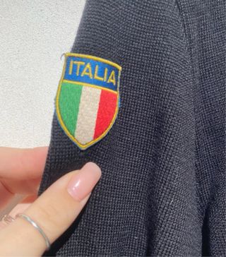 Maglia Fiat zip vintage nera