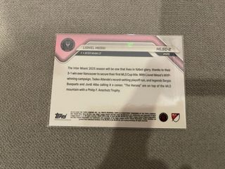 Lote8 Cartas Topps Now MLS Cup 2025 Inter Miami CF