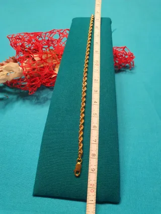 Pulsera Cordón Oro 18k - 19cm