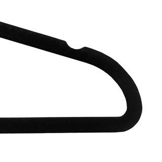 Lote 100 Perchas Terciopelo Negras Nuevas