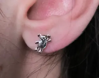 Pendientes Oso Tous Plata
