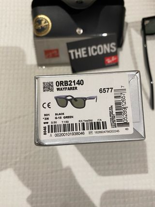 Ray-Ban RB2140 901 G-15 Verde Talla 50