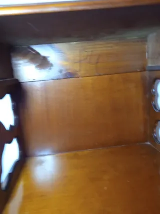 Auxiliar vintage de madera