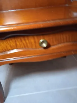 Auxiliar vintage de madera