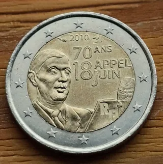 Moneda 2 Euros Francia 2010