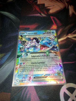 Carta Pokémon Lapras EX Tecacristal 032/142