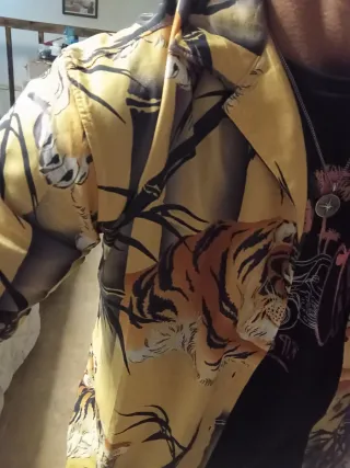 Camiseta Superdry S Tigres y Bambú Overside