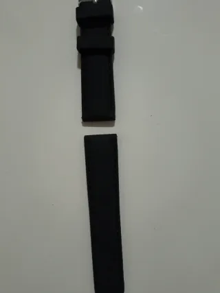 Correa Reloj Silicona 22mm Negra