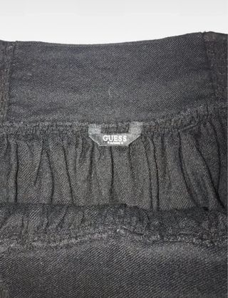 Minigonna Guess 50% Lana 50% Seta Nera