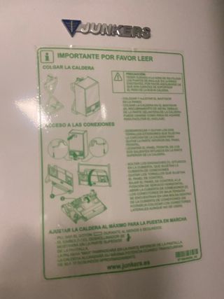 Caldera Junkers Cerapur Confort