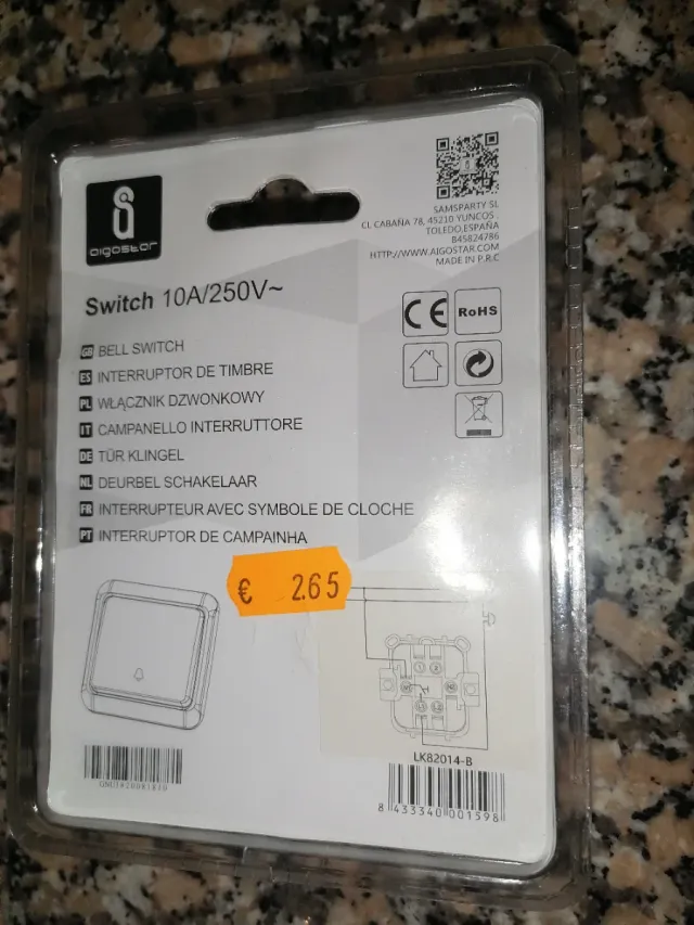 NUEVO Interruptor de Timbre