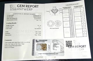 219 Diamantes Naturais Certificados e Selados
