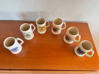 6 Jarras Cerveza Colección Cerámica