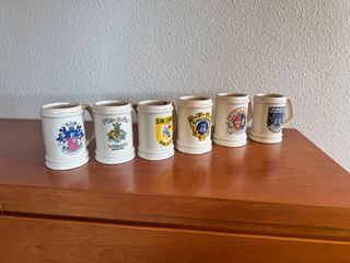 6 Jarras Cerveza Colección Cerámica