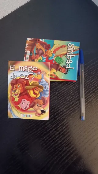 Lote infantil 3 cuentos Pulgarcito Simbad, mago oz