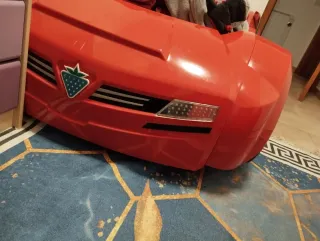 Cama infantil coche Çilek roja