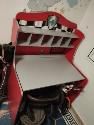 Cama infantil coche Çilek roja