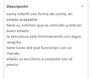 Cama infantil coche Çilek roja