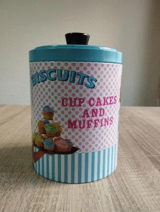 Caja metálica vintage Cup cakes