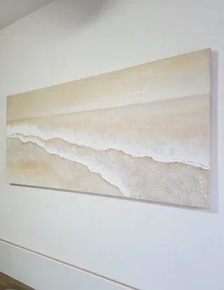 Cuadro Texturizado Playa 150x70cm