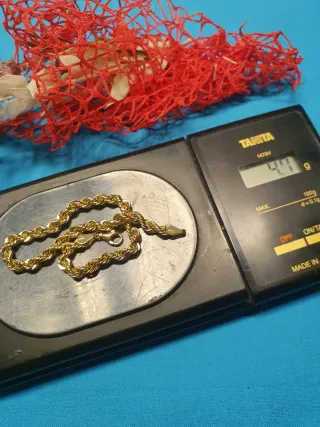 Pulsera Cordón Oro 18kl - 21.5cm