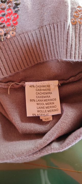 Canotta Glitter Lana Merino L/XL