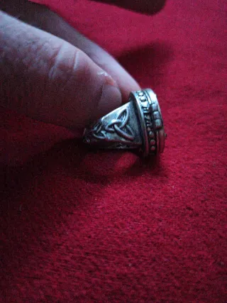 Anillo Plata Diseño Estrella Celta