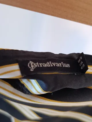 Falda picos raso estampado rayas