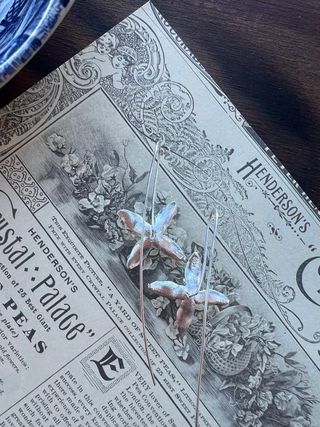 Orecchini fiore argento 925