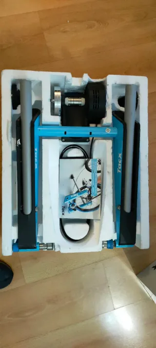 Rodillo tacx + rueda entrenamiento