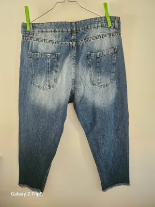 Jeans Uomo Taglia 50 Patch Paisley