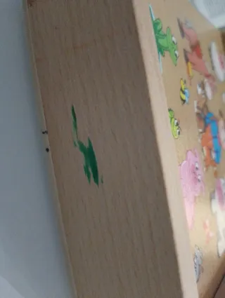 Juego de memoria de madera con animales