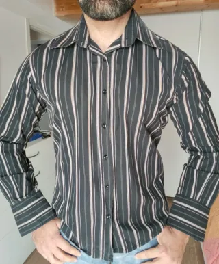 Camicia uomo a righe L