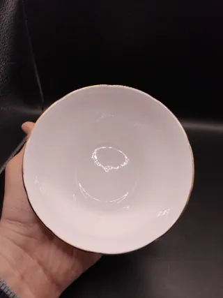 🇬🇧 Azucarero Porcelana Inglesa Dorado