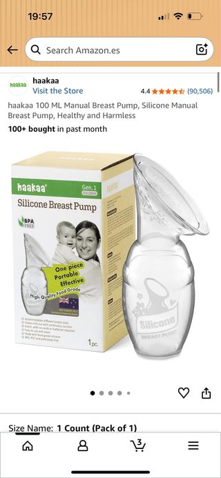 Sacaleches de silicona