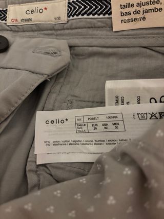 Pantalón gris Celio