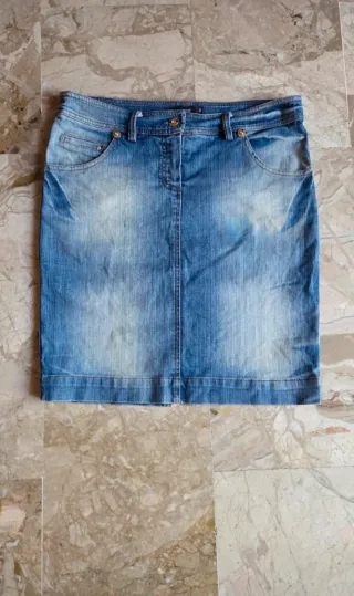 Gonna jeans blu taglia M