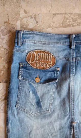 Gonna jeans blu taglia M