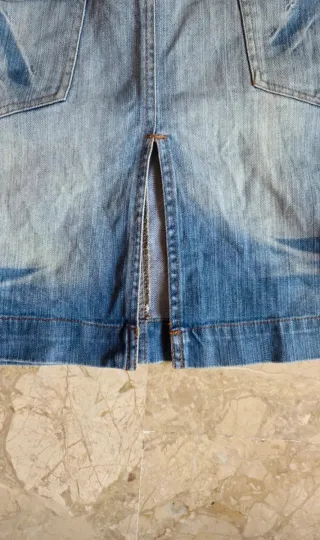 Gonna jeans blu taglia M