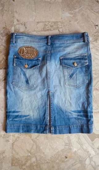 Gonna jeans blu taglia M