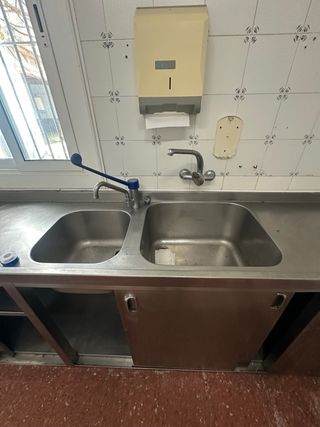 Mueble cocina industrial con fregadero