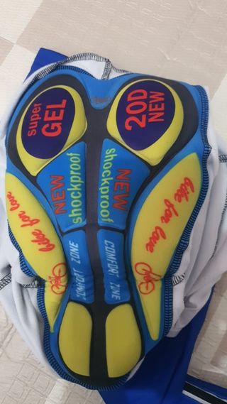 Culotte FDJ ciclismo azul/blanco