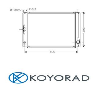 Radiador TOYOTA Auris 1.4 D4D 07-